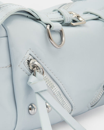 Bolso bandolera con cierre con detalles decorativos