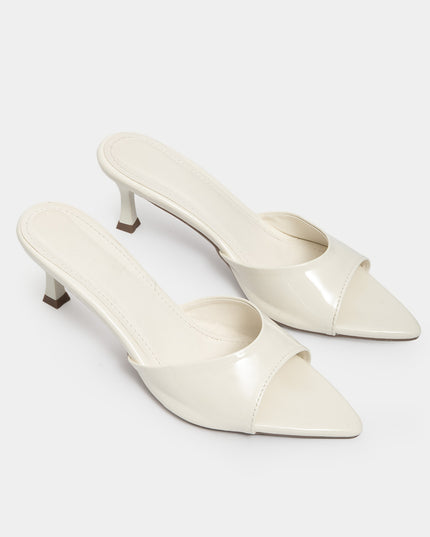 Sandalia mule de tacon bajo
