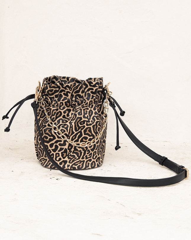 Bolso hombro animal print