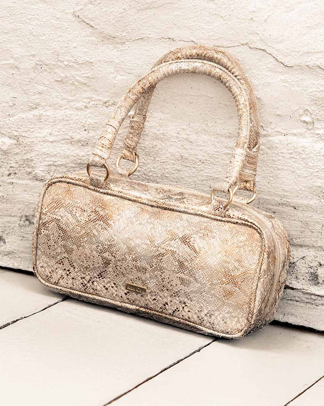Bolso tipo baguette brillante