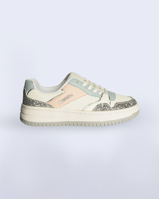Tenis blanco tipo jordan