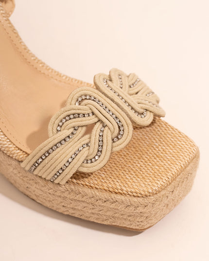 Plataforma yute beige