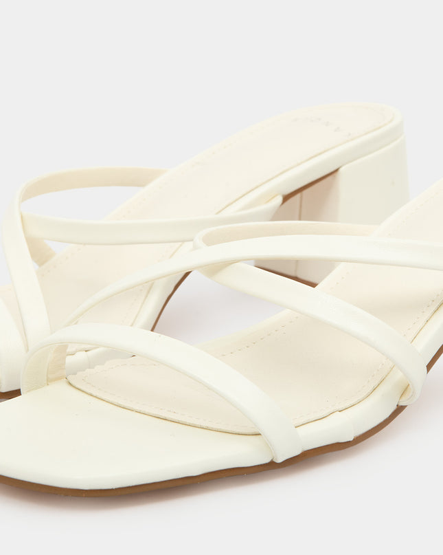 Sandalias Tacón Medio Tiras Natural — KanCan, imagen 2 de 5