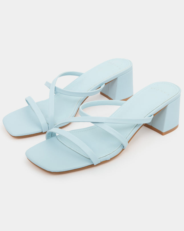 Sandalias Tiras Cruzadas Azul Claro — KanCan