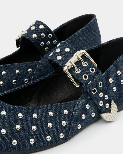 Baletas denim con Taches