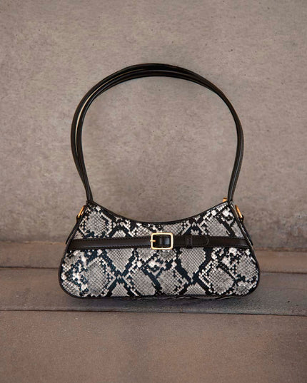 Bolso de hombro snake print