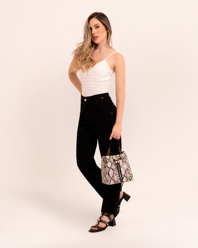 Bolso Hombro textura piton