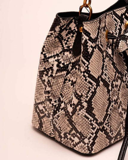 Bolso Hombro textura piton