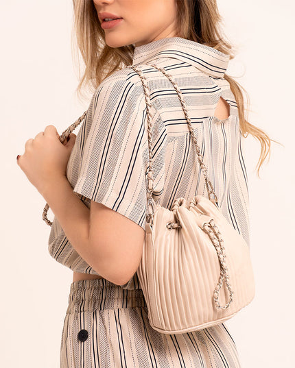Bolso Hombro beige