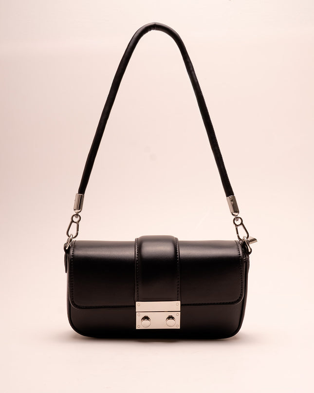 Bolso Hombro clutch negro