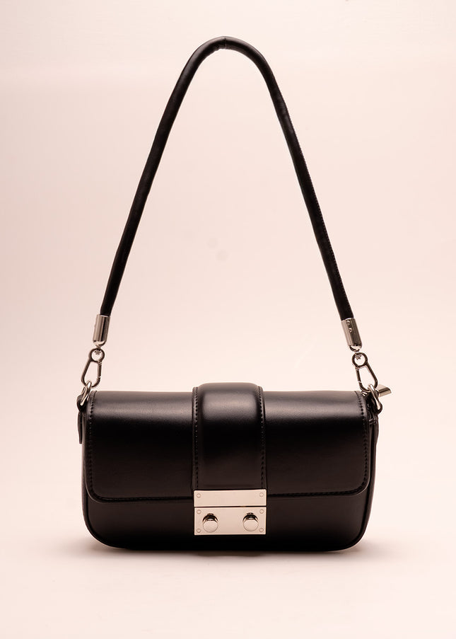 Bolso Hombro clutch negro