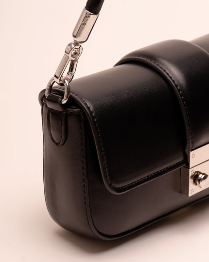 Bolso Hombro clutch negro