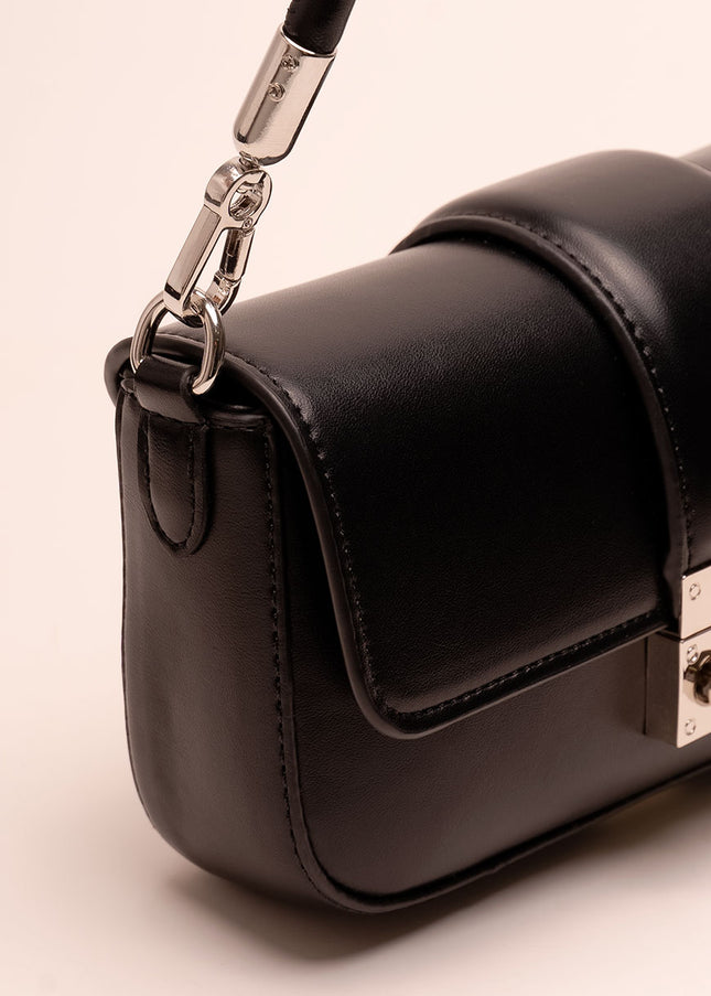 Bolso Hombro clutch negro