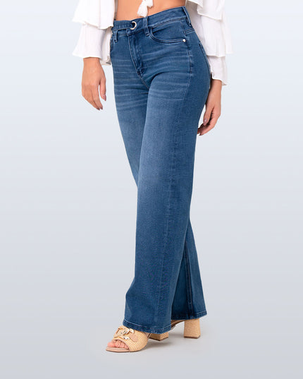 Jean Straight oscuro tiro alto