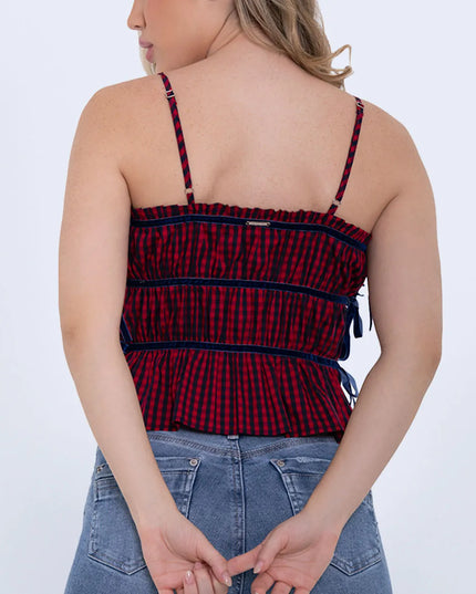 Blusa de tiras rojo