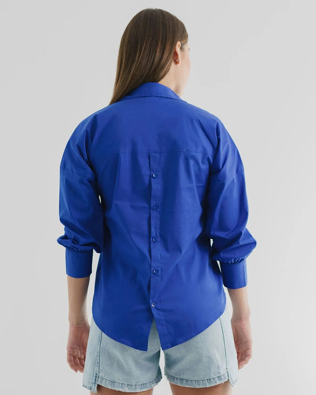 Camisa azul rey