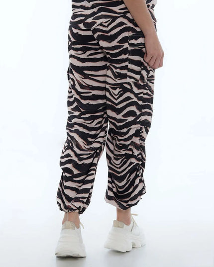 Pantalon negro parachute