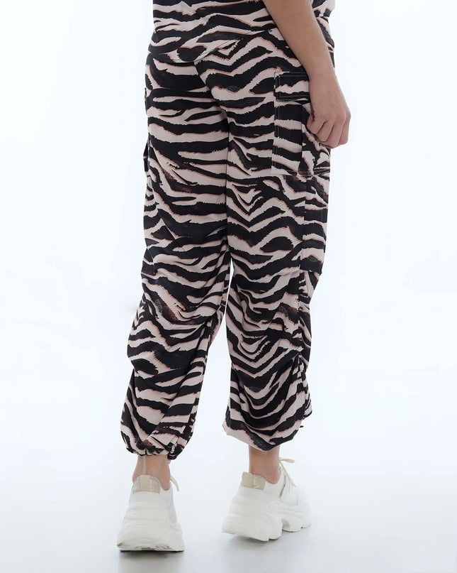 Pantalon negro parachute